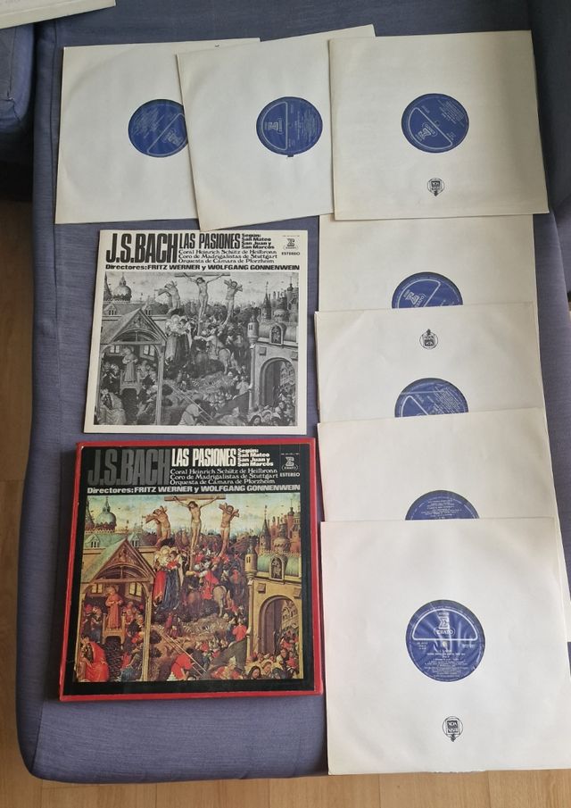 7 vinilos Bach Pasiones de evangelistas completa