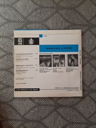 Disco de vinilo navidad Raphael y Luis Aguilé