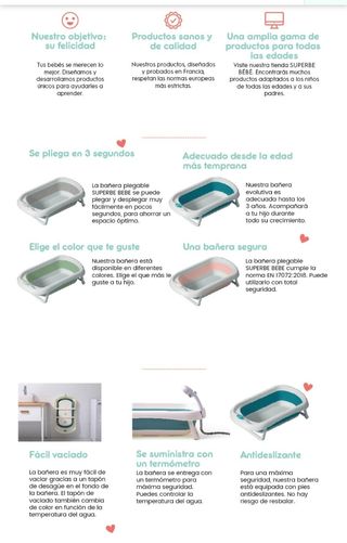 Bañera plegable bebé