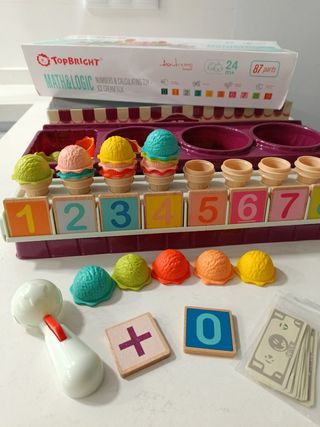 Heladería para aprender los números