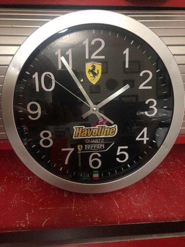 Reloj de pared tematizado Racing Ferrari