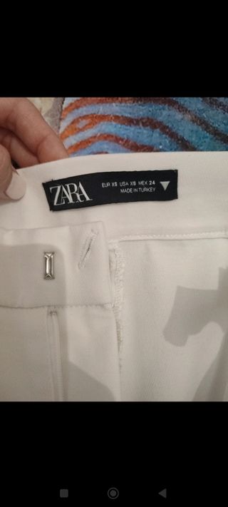 Pantalone trombetta Zara Bianco