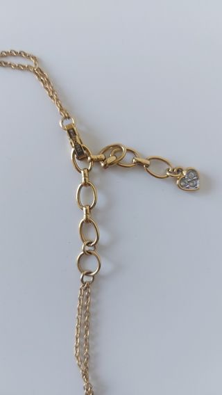 Collar Swarovski bañado en oro