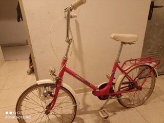 Bicicleta plegable.