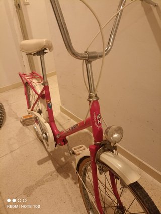 Bicicleta plegable.