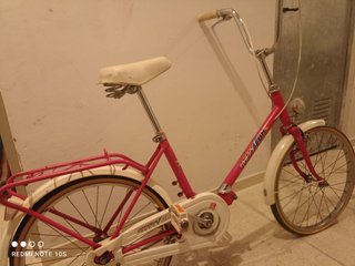 Bicicleta plegable.