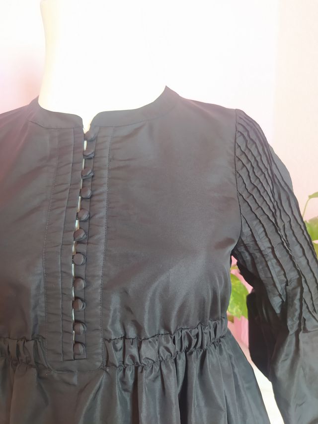 Vestido de fiesta negro muy voluminoso H&M 34 XS