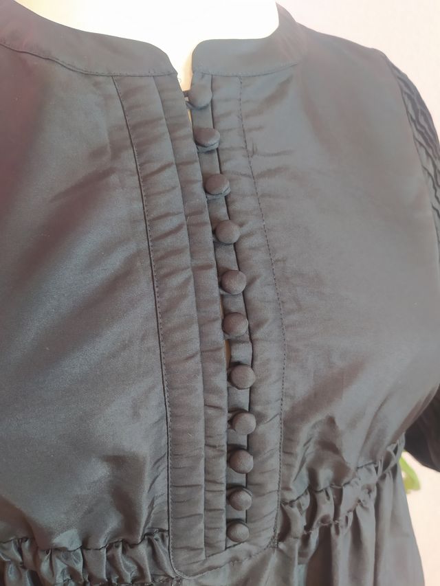 Vestido de fiesta negro muy voluminoso H&M 34 XS