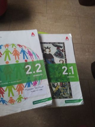 Libro Geografía e Historia 2 ESO. 2 libros