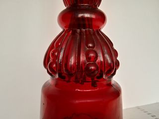 BOTELLA TALLADA ROJO RUBÍ