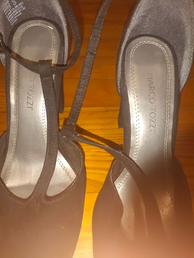 Zapato abierto tacón