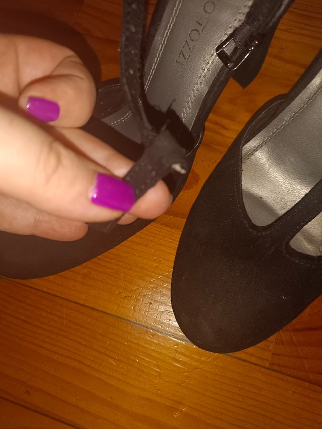 Zapato abierto tacón