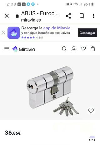 Bombín de seguridad ABUS