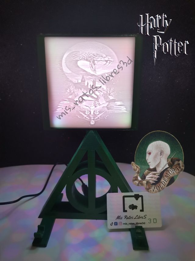 lámpara de Harry Potter en 3D 