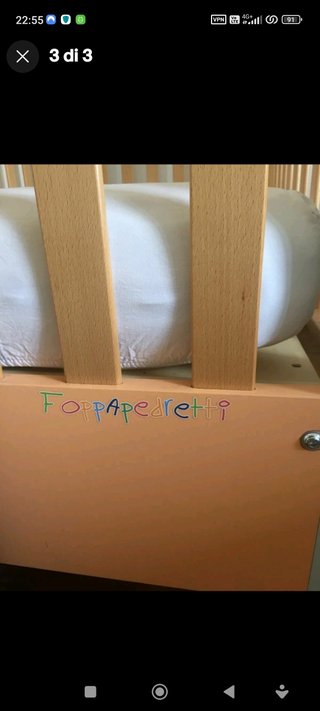 Lettino Foppapedretti bicolore