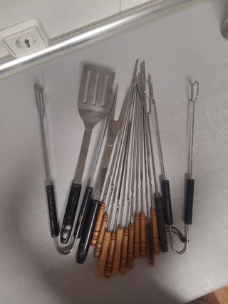 Set utensilios para barbacoa