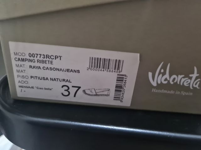 Alpargatas vidorreta