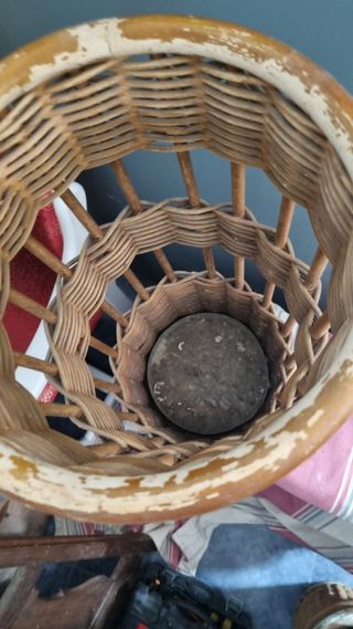 paragüero,bastonero de bambù y mimbre