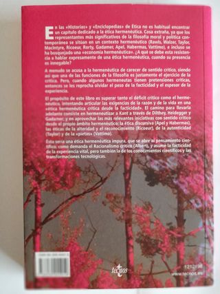 Ética hermenéutica Crítica desde facticidad Conill