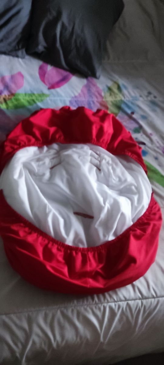 Saco carro rojo bebe niña