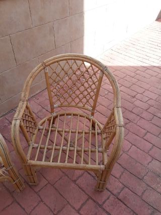 Sillones jardín terraza de cañamo