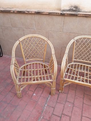 Sillones jardín terraza de cañamo