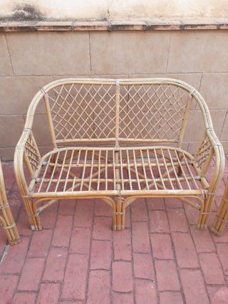 Sillones jardín terraza de cañamo