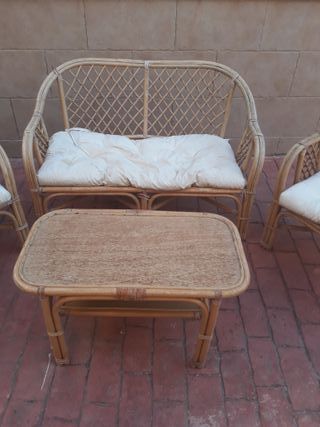 Sillones jardín terraza de cañamo