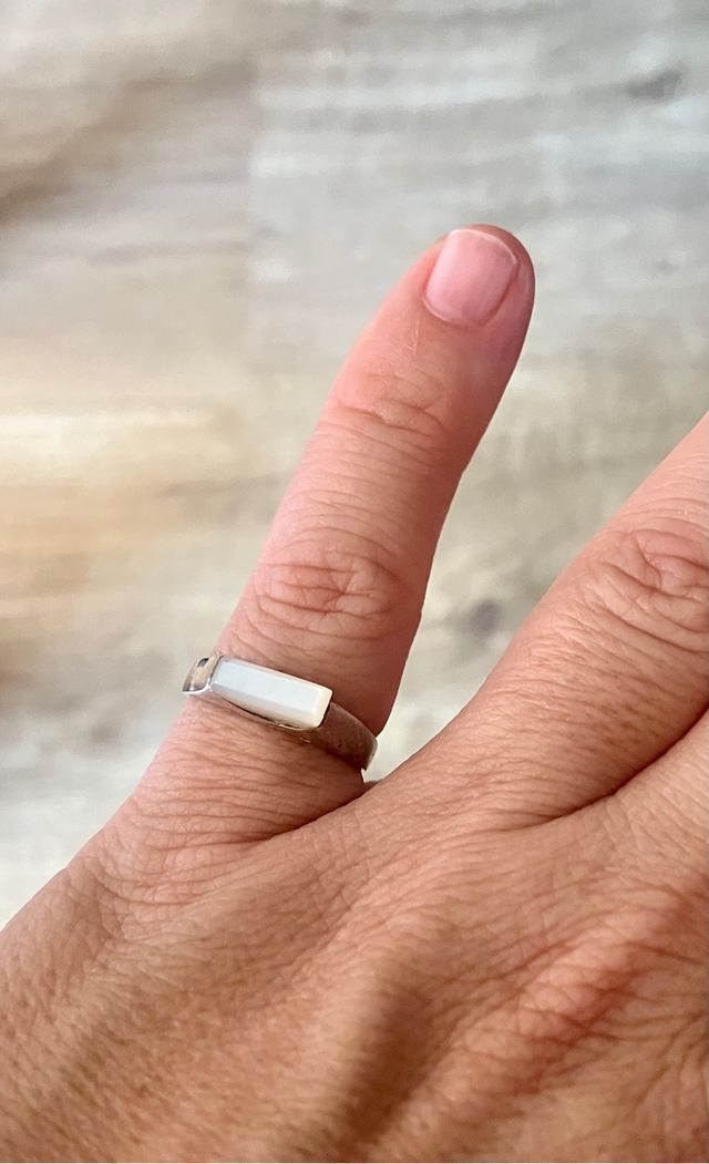Anillo de plata y nácar HERA