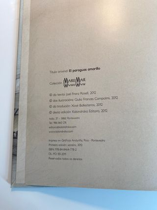 O Paraguas Amarelo (gallego)
