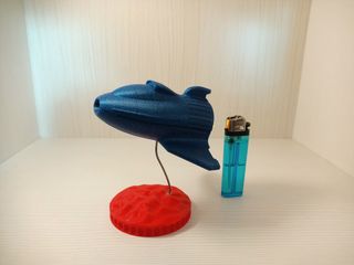 Nave espacial 3d con led