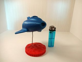 Nave espacial 3d con led