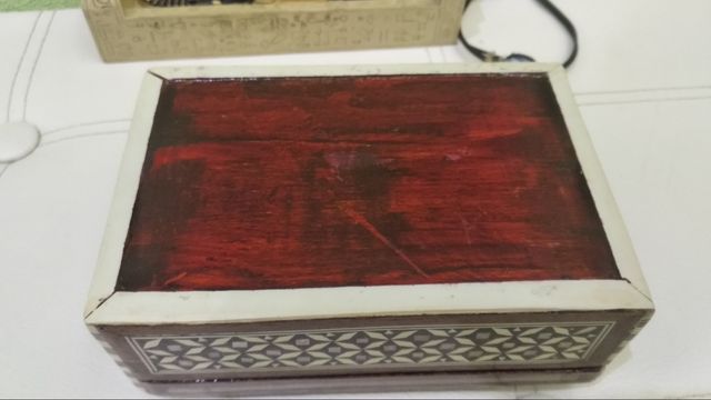 ⚰️ 📿🏺Antiguo joyero madreperla nacar