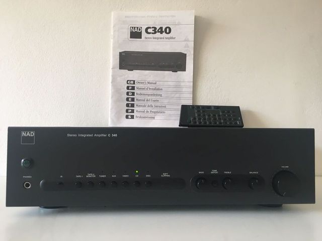 Amplificador HiFi NAD C 340 Revisado+Garantia