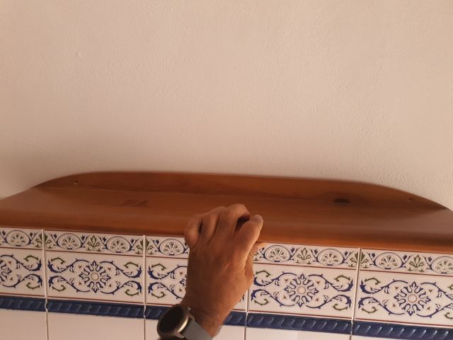 4 Estantes madera maciza