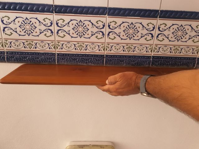 4 Estantes madera maciza