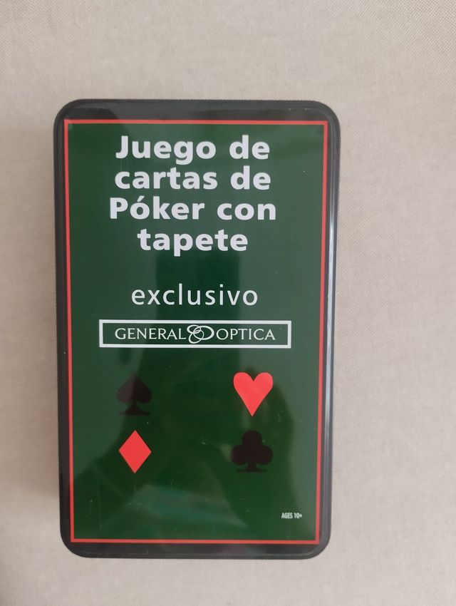 Juego de cartas Póker con tapete