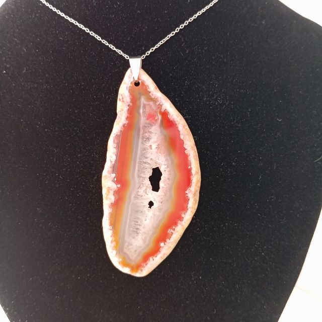 colgante ágata laminada