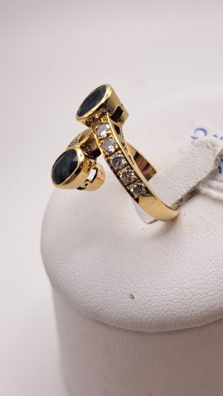 Anillo oro 18k y diamantes 