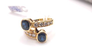 Anillo oro 18k y diamantes 