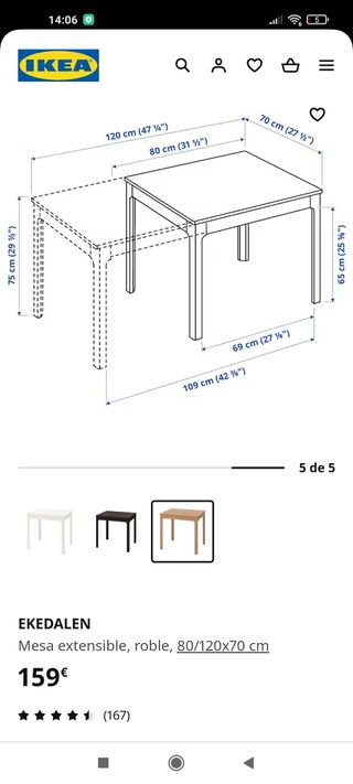 Mesa IKEA EKEDALEN