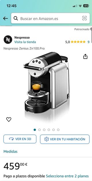 Cafetera Nesspreso Zenius profesional