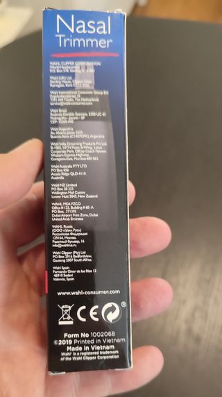 Recortador Wahl de vello nasal y facial.