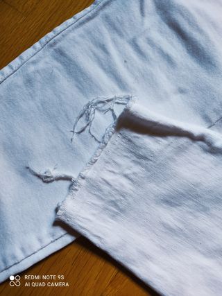 Pantalón blanco zara 38