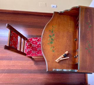 Mesa escritorio y silla todo madera, made Spain