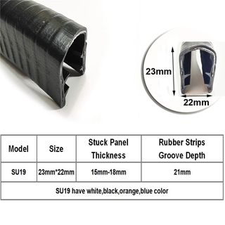 Borracha Vedação Proteção Borda Forma U 1m 22mm