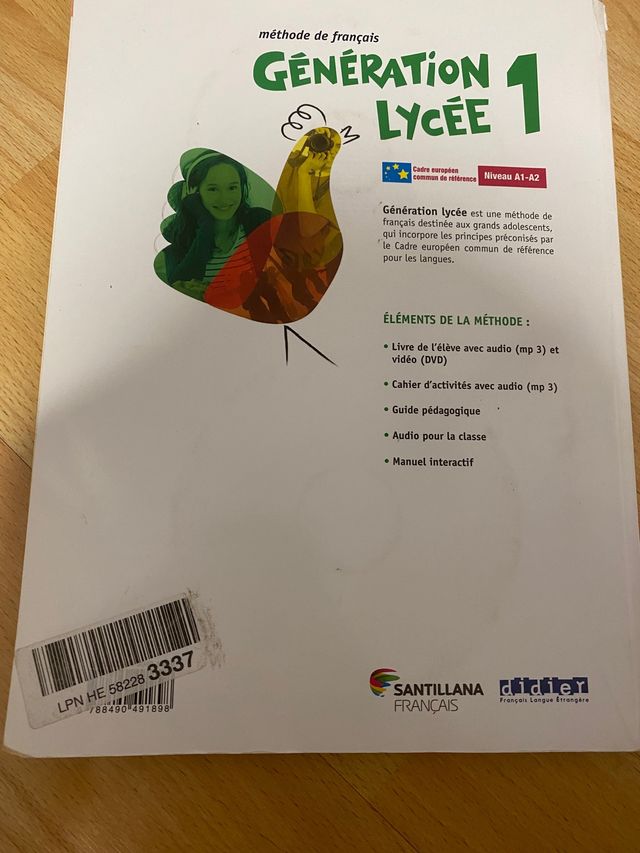 libro frances generation lycee 1 
