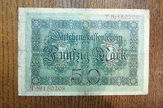 LOTE DE 3 BILLETES ALEMANES DESDE 1910 A 1919