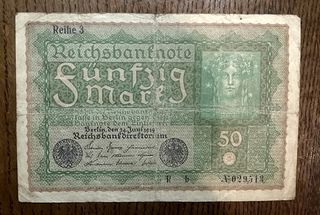 LOTE DE 3 BILLETES ALEMANES DESDE 1910 A 1919