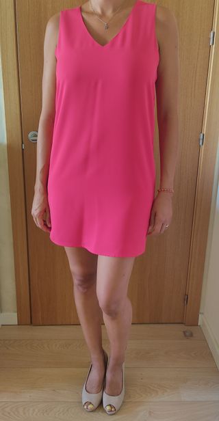 Vestido fiesta rosa 